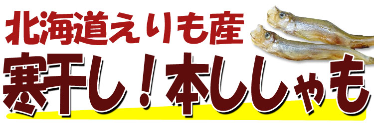 北海道産の寒干し本ししゃも 函館カネニ 活き活き便